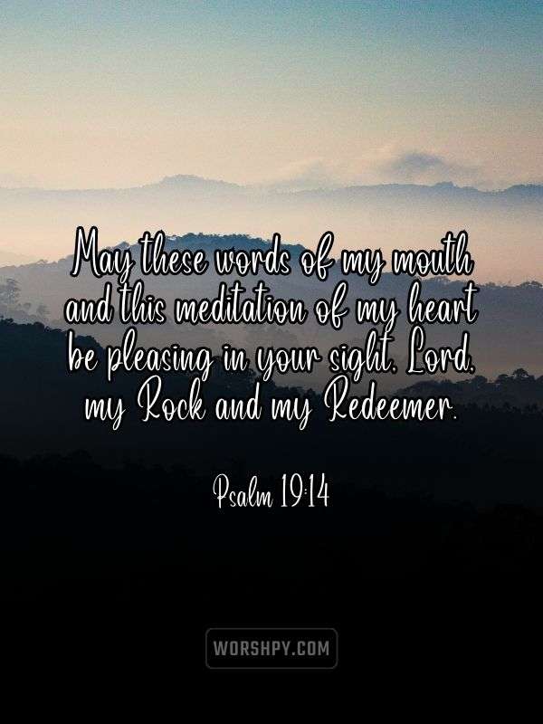 Psalm 19 14 Good Morning Bible Quotes