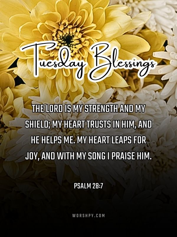 Tuesday Morning Prayers and Blessings Quotes and Image