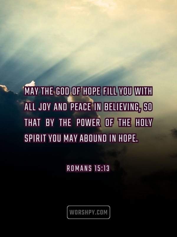 Romans 15 13 Bible Verses on Finding Hope During Difficult Times