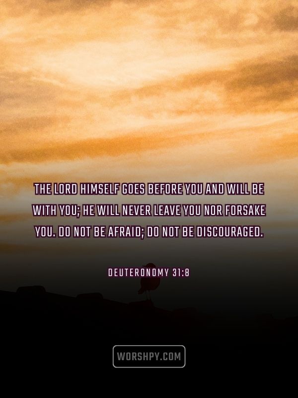 Deuteronomy 31 8 Bible Inspirational Quotes About Life And Struggles