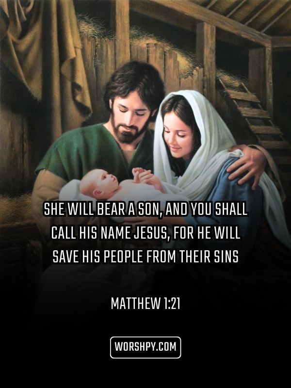 Matthew 1 21 Christmas Bible Verses