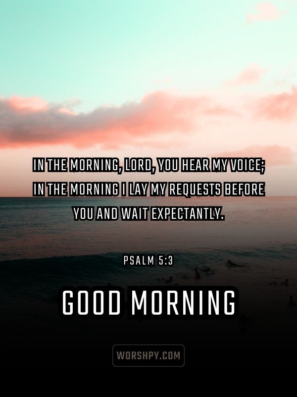 Psalm 5 3 Psalm Good Morning Bible Verses